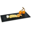 Plastic Plate Einweg-Tablett 16 &quot;Black Rechteckige Steintafel